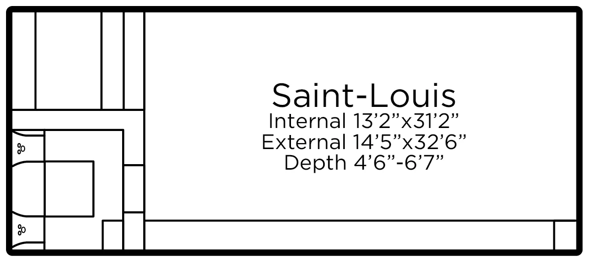 Saint-Louis plan view