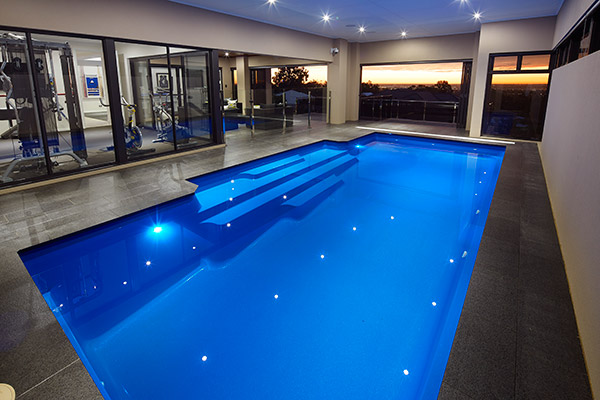 "Grandeur" Fiberglass Swimming Pool (Large Pool), designed and built by Aqua Technics Pools